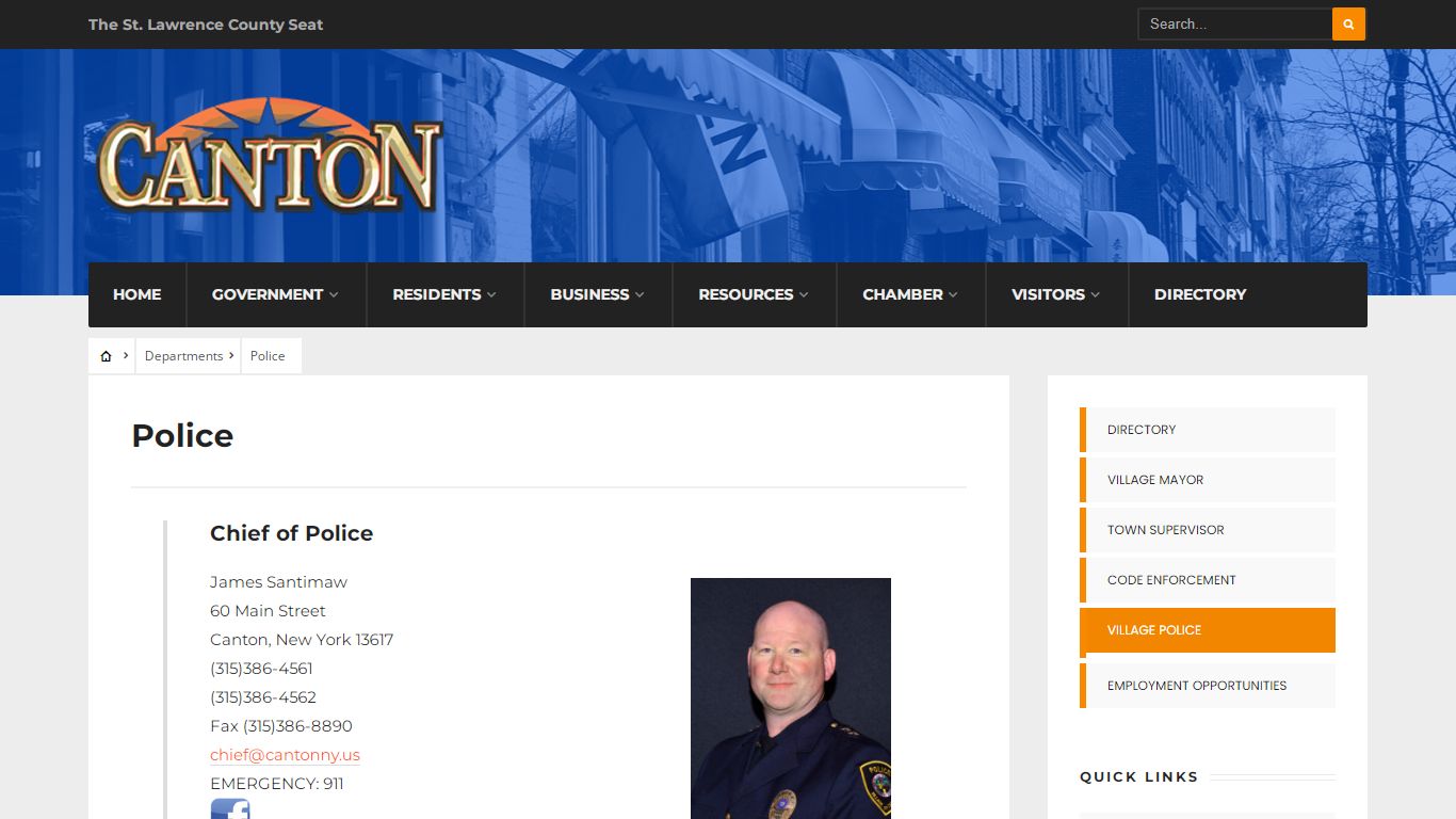 Police – Town and Village of Canton, New York